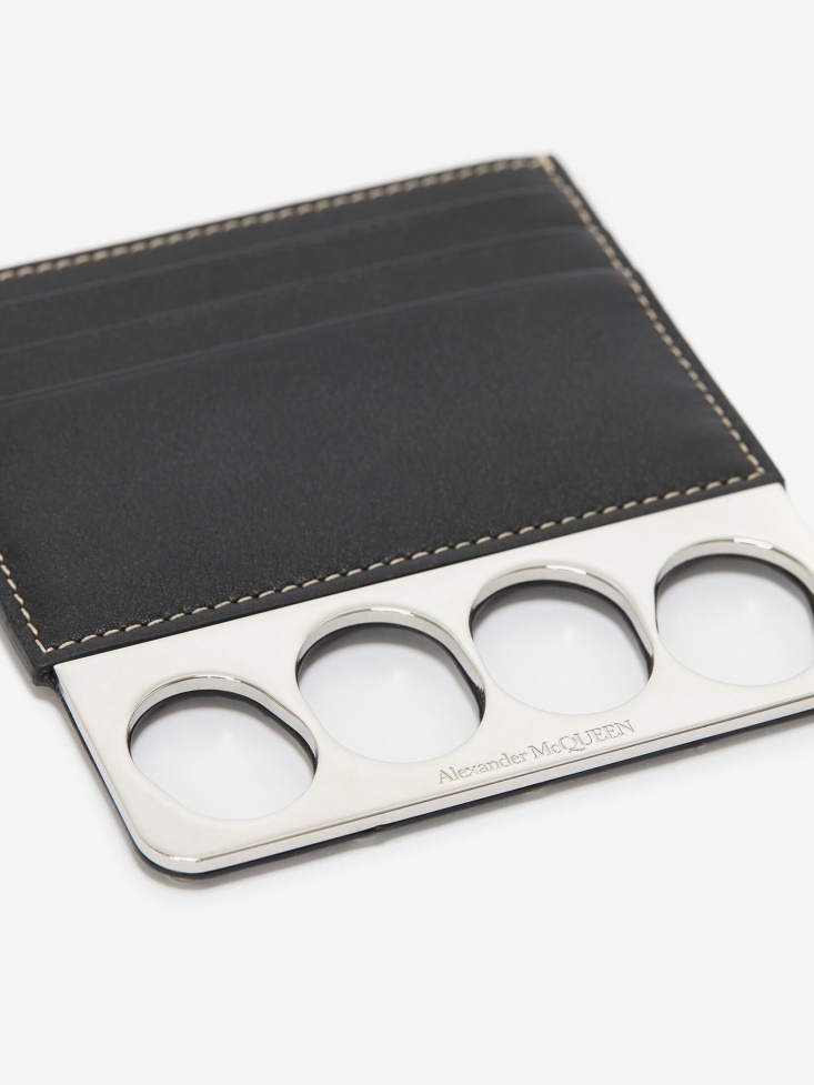 Fashion Alexander McQueen Men's The Grip Card Holder Black