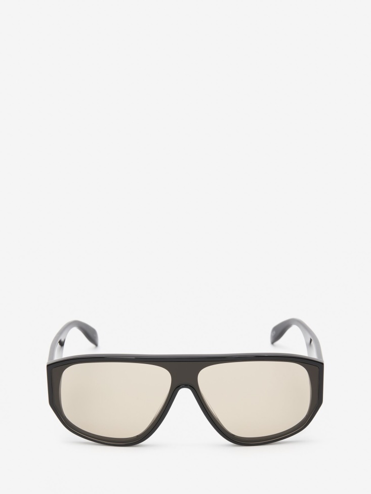 in Graffiti Mask Sunglasses Fashion Alexander McQueen Black