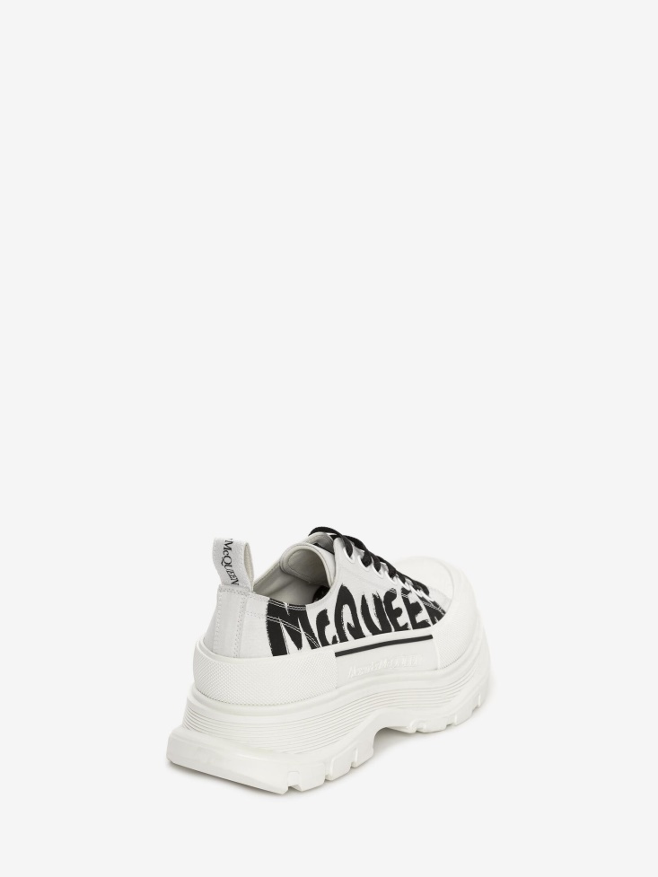 Men's Tread Slick Lace Up Fashion Alexander McQueen Optic White