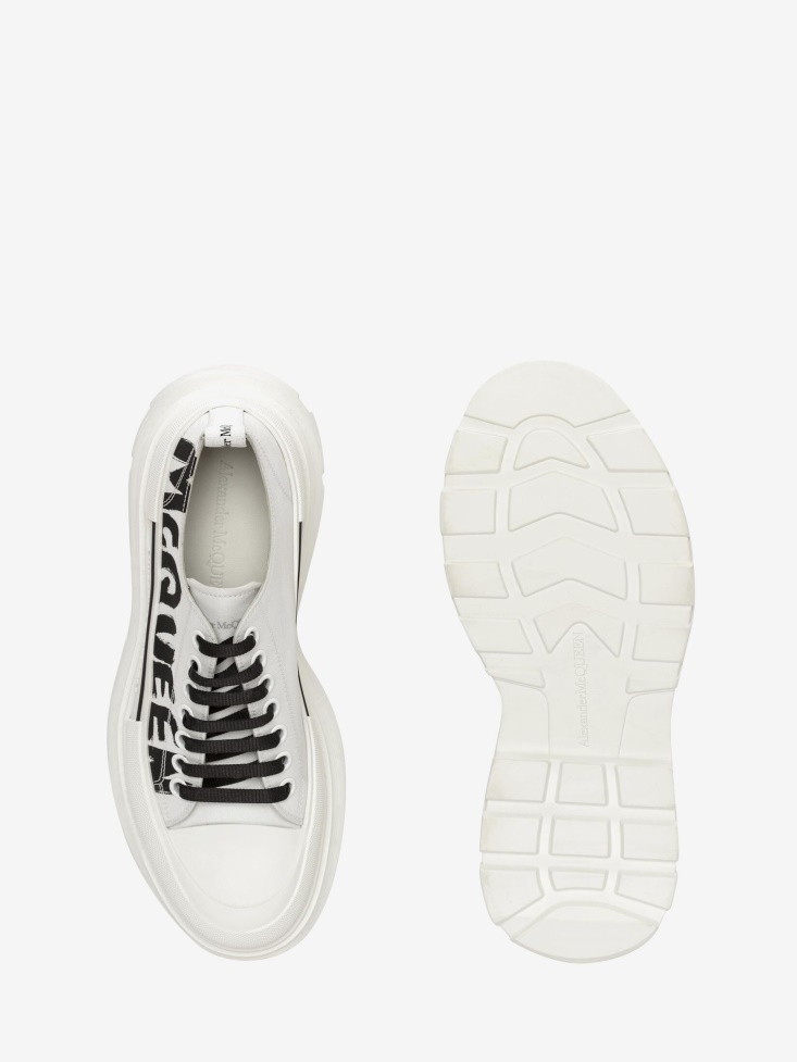 Men's Tread Slick Lace Up Fashion Alexander McQueen Optic White