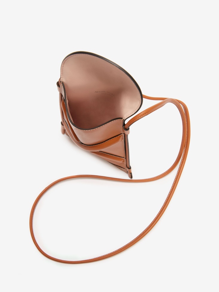 Fashion Alexander McQueen Tan Women's The Curve Micro