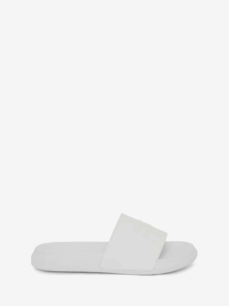 Fashion Alexander McQueen Women's Pool Slide White Mix