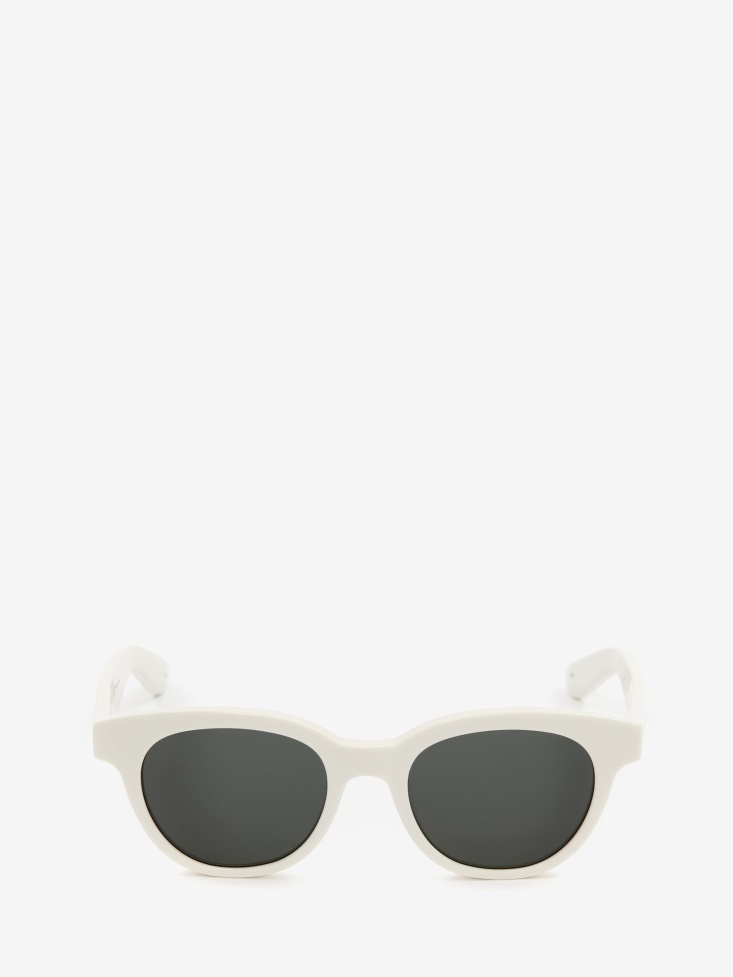 in Angled Pantos Sunglasses Fashion Alexander McQueen Ivory
