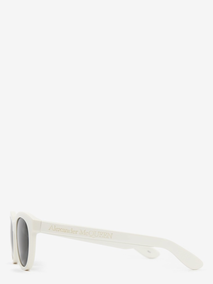 in Angled Pantos Sunglasses Fashion Alexander McQueen Ivory