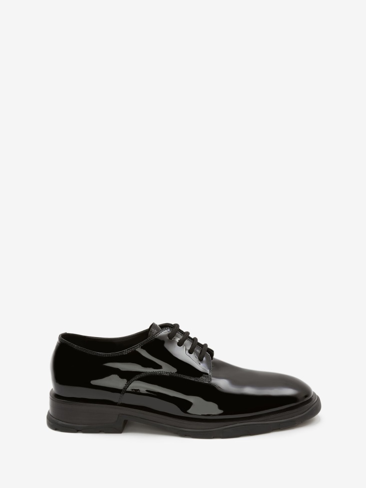 Black Fashion Alexander McQueen Men's Slim Tread Lace-Up
