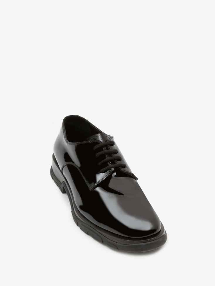 Black Fashion Alexander McQueen Men's Slim Tread Lace-Up