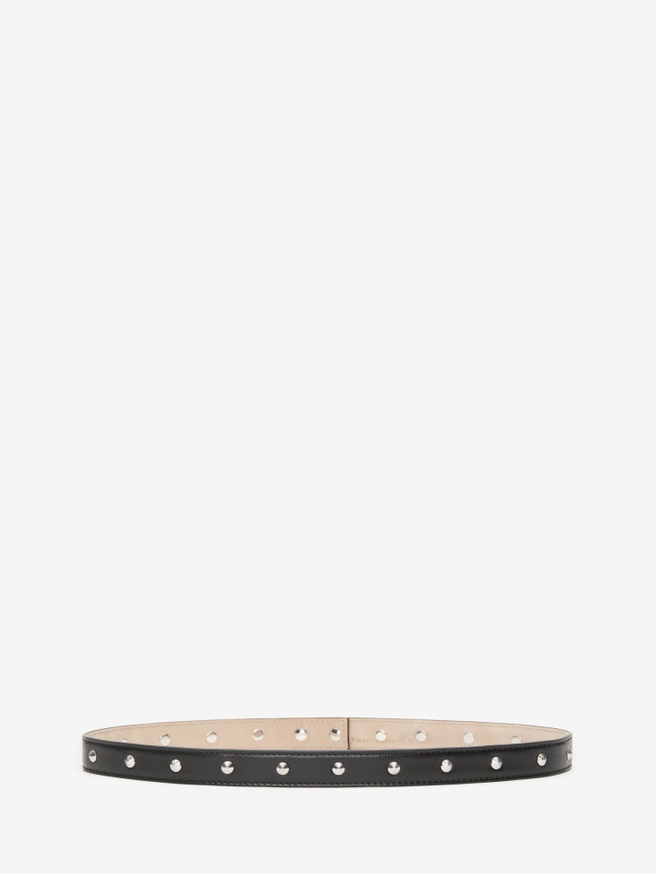 Women's Single Studded Belt Fashion Alexander McQueen Black