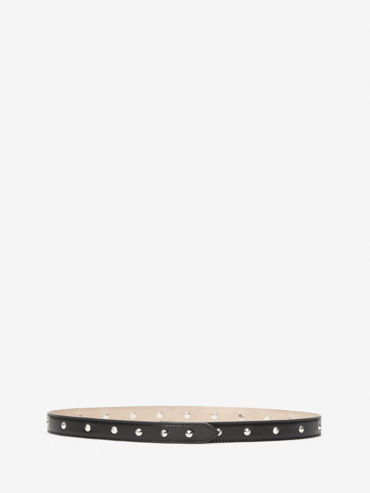 Women's Single Studded Belt Fashion Alexander McQueen Black