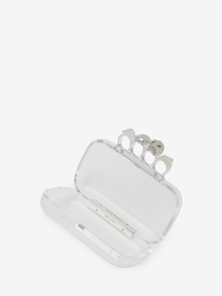 Transparent Fashion Alexander McQueen Women's Knuckle Clutch