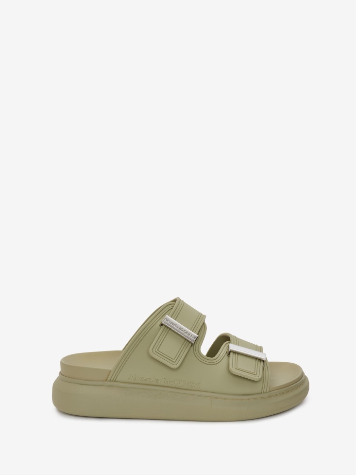 Fashion Alexander McQueen Women's Oversized Hybrid Slide Sage