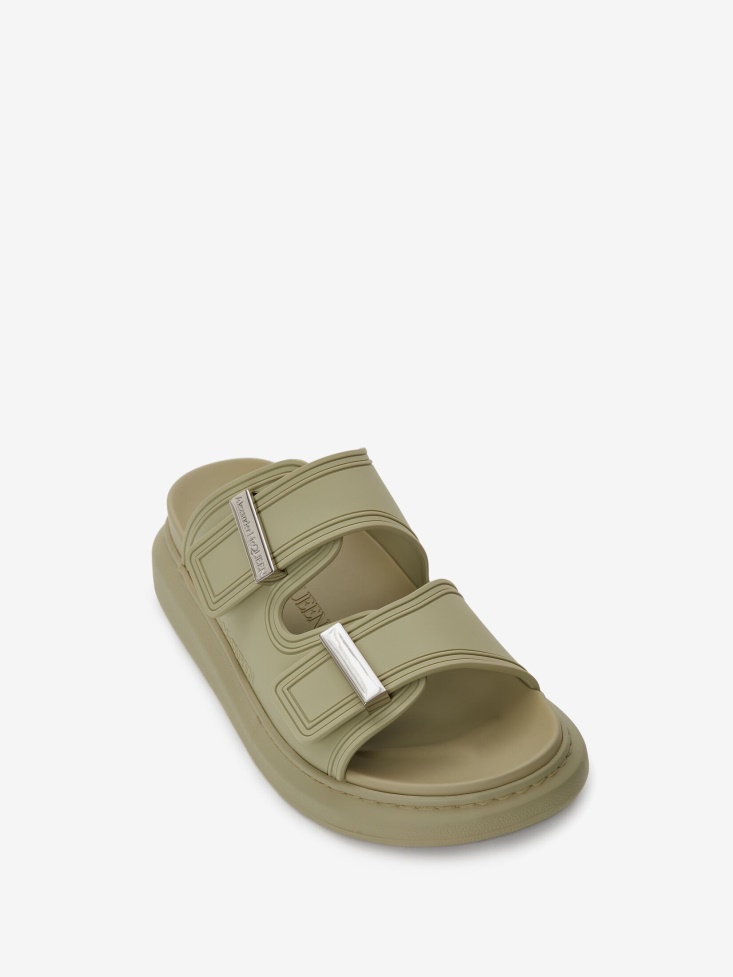 Fashion Alexander McQueen Women's Oversized Hybrid Slide Sage