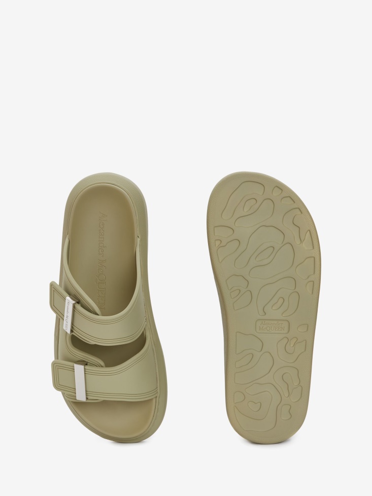 Fashion Alexander McQueen Women's Oversized Hybrid Slide Sage