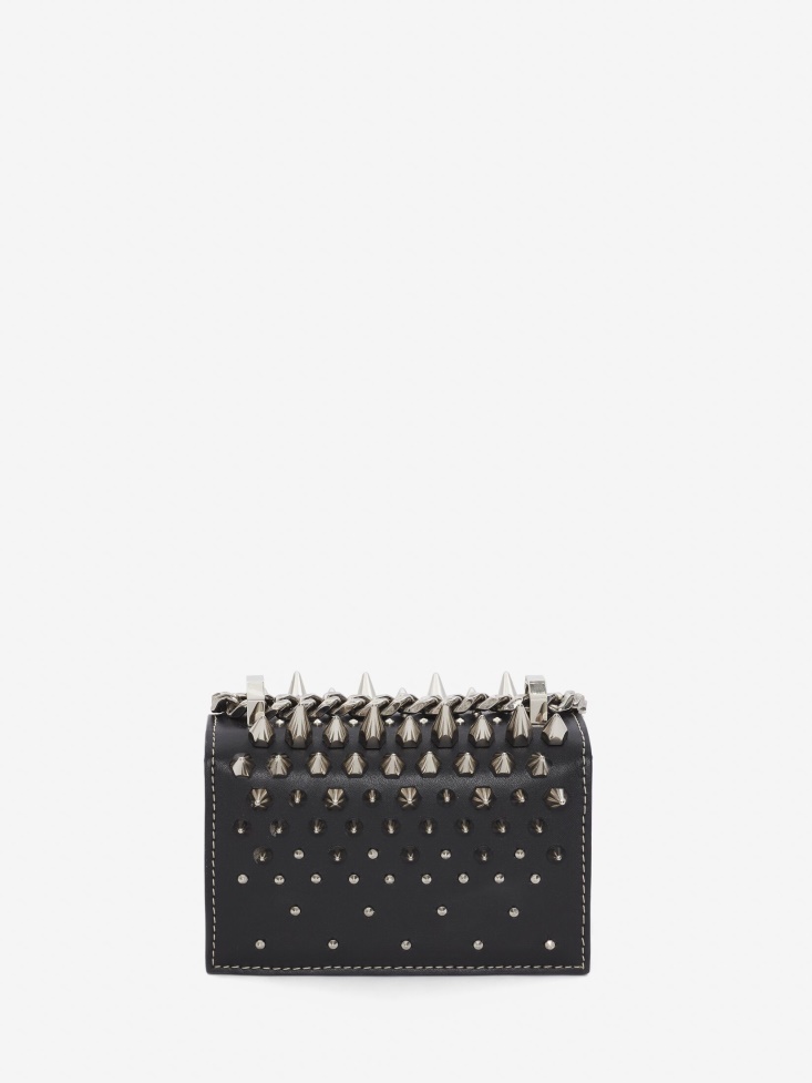 Women's Micro Jewelled Satchel Fashion Alexander McQueen Black