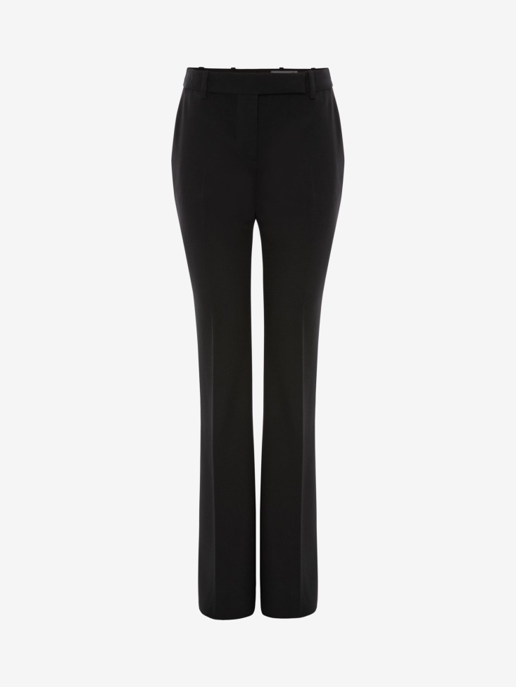 Fashion Alexander McQueen Black Women's Narrow Bootcut Trousers
