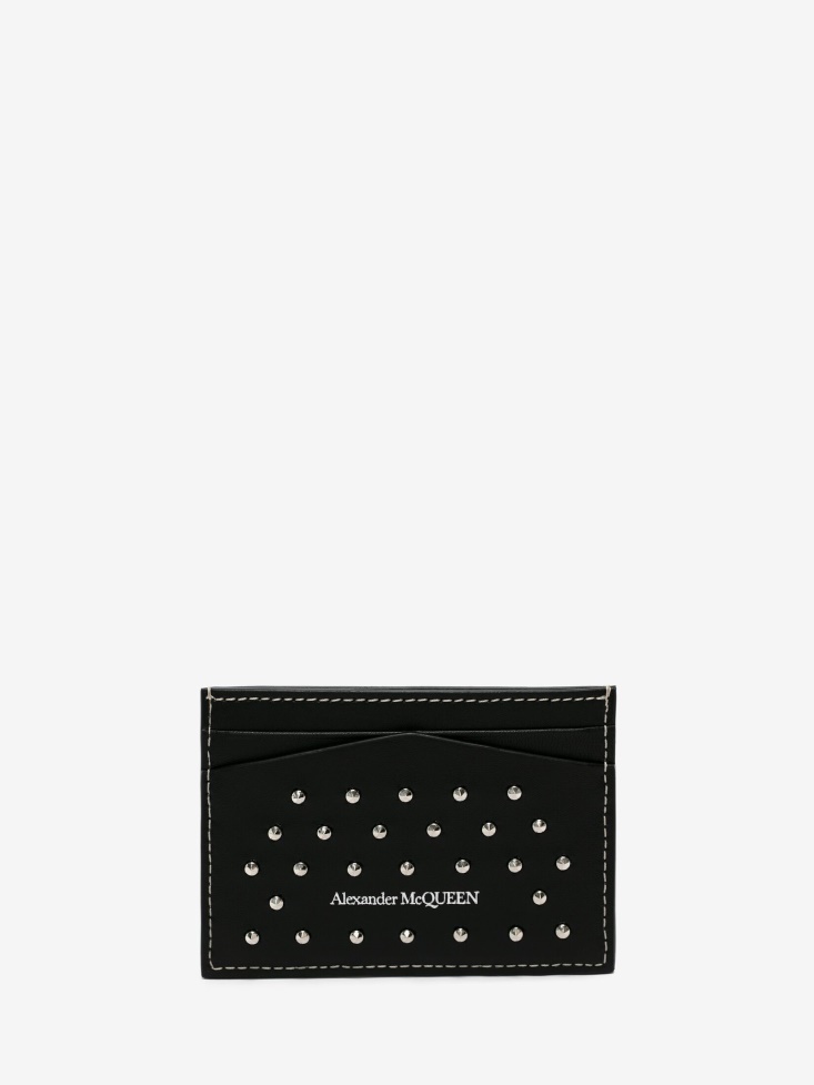 Black Fashion Alexander McQueen Women's Skull Card Holder