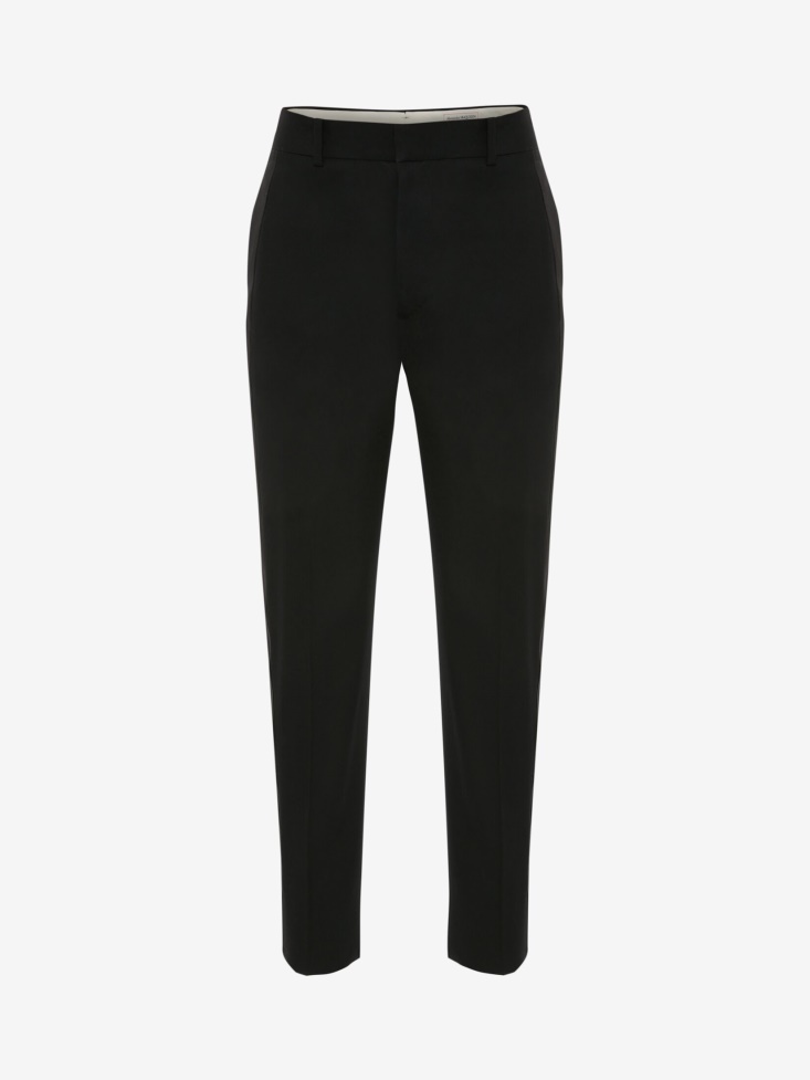 Men's Tailored Cigarette Trousers Fashion Alexander McQueen Black