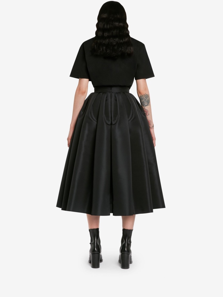 Women's Mushroom T-Shirt Black Fashion Alexander McQueen