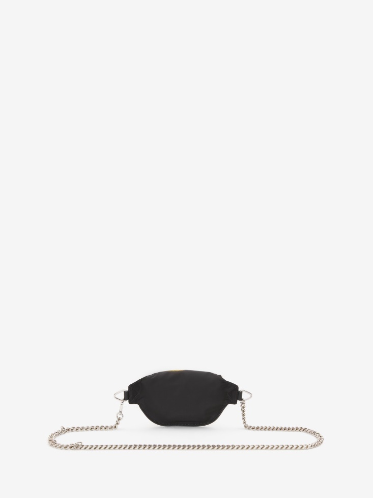 Fashion Alexander McQueen Men's Biker Belt Bag Pop Yellow/Black