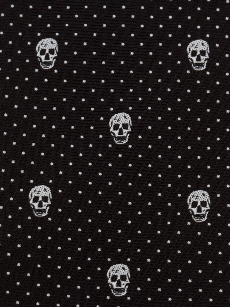Black/White Fashion Alexander McQueen Men's Pin Dot Tie