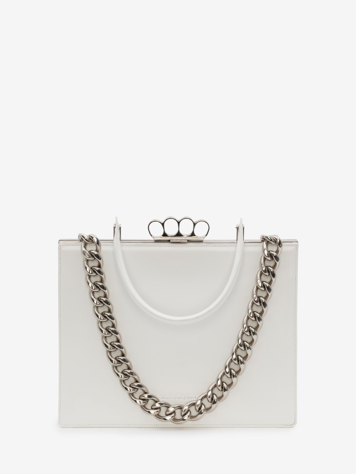 Fashion Alexander McQueen Women's The Four Ring Frame White