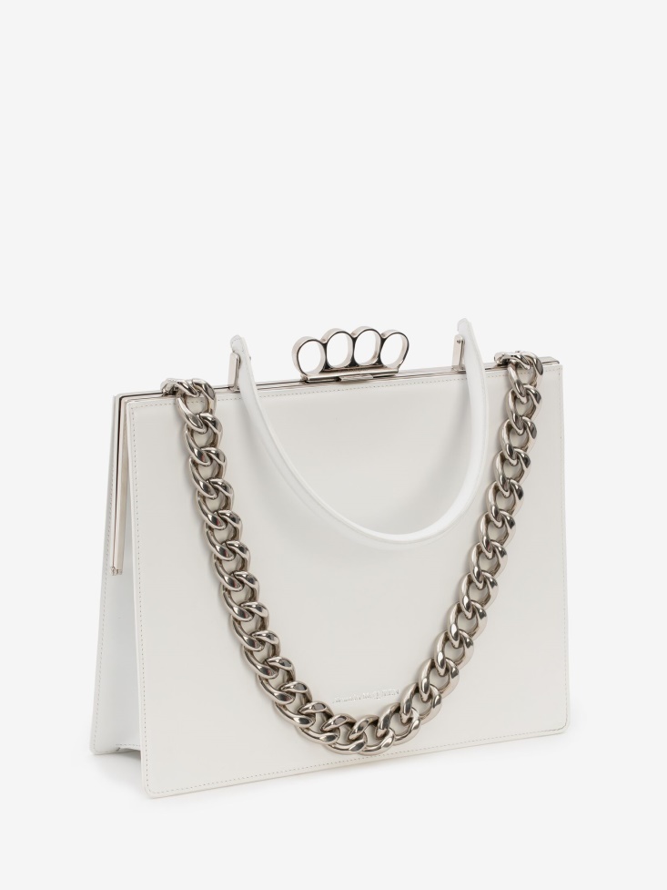 Fashion Alexander McQueen Women's The Four Ring Frame White