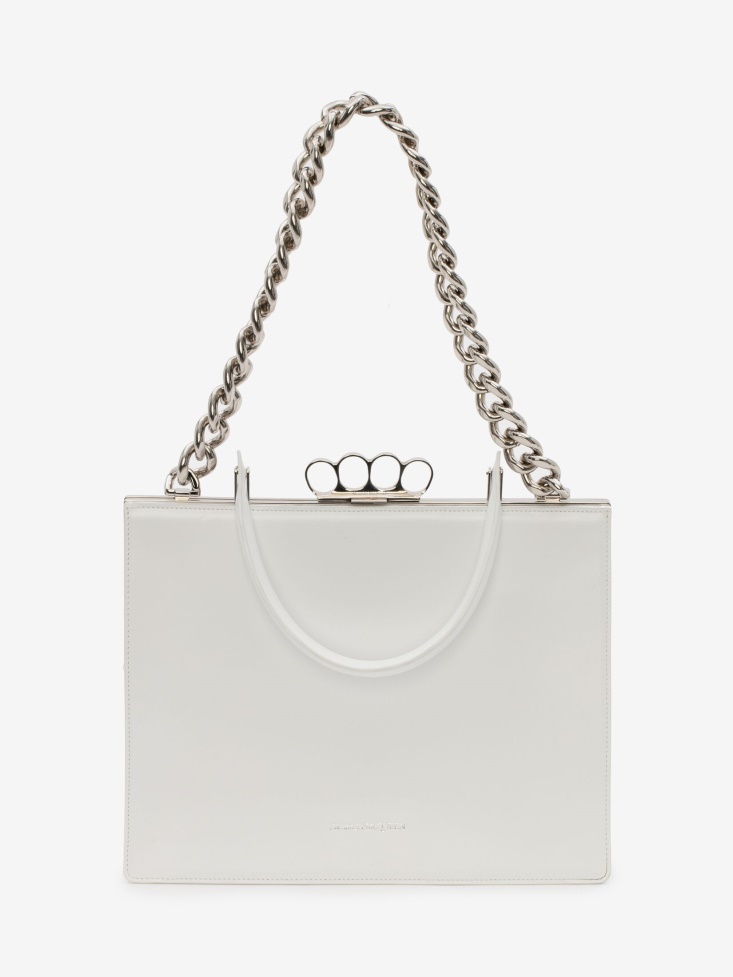Fashion Alexander McQueen Women's The Four Ring Frame White