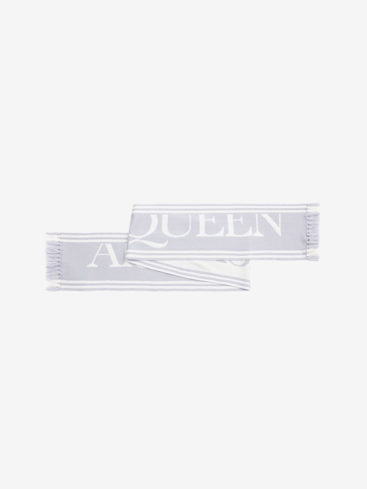 Women's in Knit Scarf Lilac/Ivory Fashion Alexander McQueen