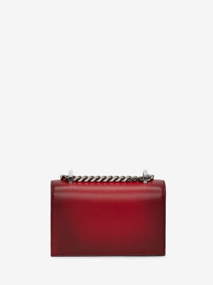 Fashion Alexander McQueen Women's Mini Jewelled Satchel Red