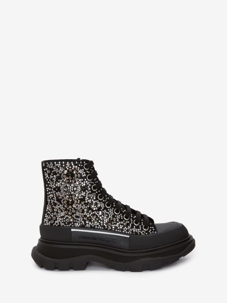Black Fashion Alexander McQueen Women's Tread Slick Boot