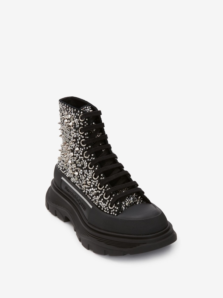 Black Fashion Alexander McQueen Women's Tread Slick Boot