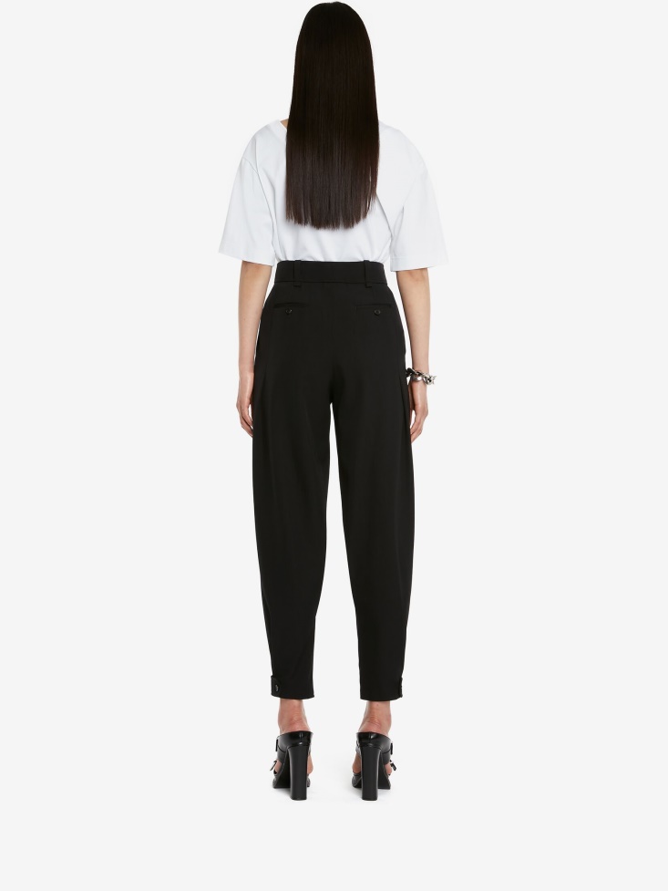 Women's Slashed T-Shirt Fashion Alexander McQueen Optical White