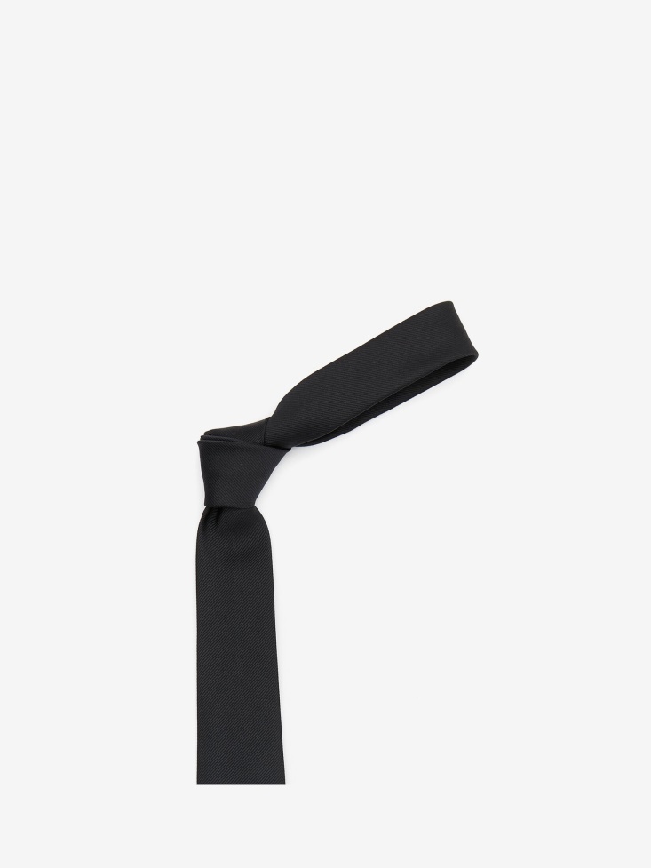 Fashion Alexander McQueen Black Men's Nettle Embroidery Tie