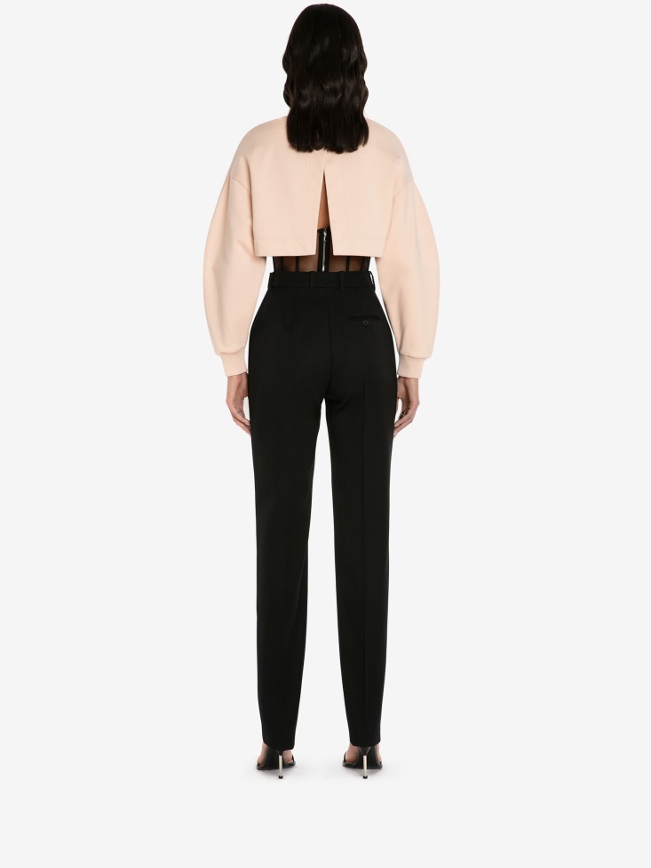 Fashion Alexander McQueen Tea Rose Women's Hybrid Bustier Sweatshirt