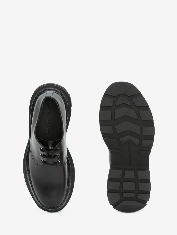 Men's Tread Derby Black Fashion Alexander McQueen