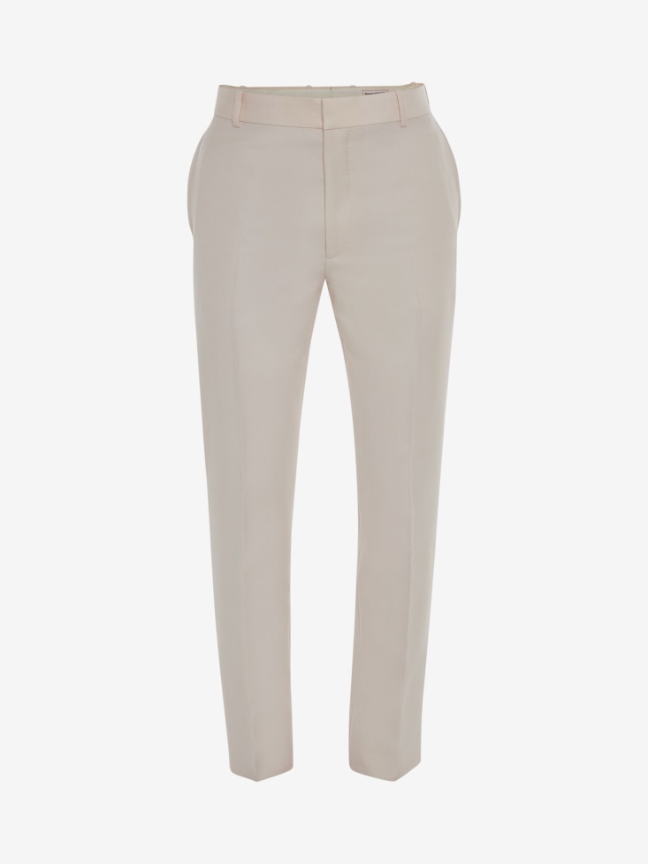 Fashion Alexander McQueen Men's Tailored Cigarette Trousers Courtney Pink