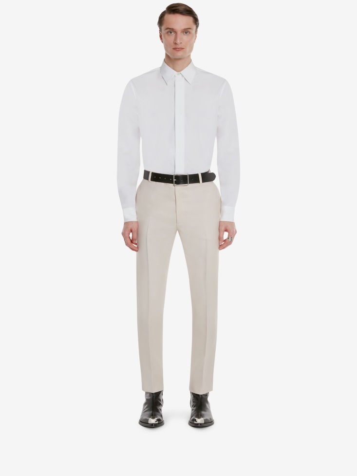 Fashion Alexander McQueen Men's Tailored Cigarette Trousers Courtney Pink