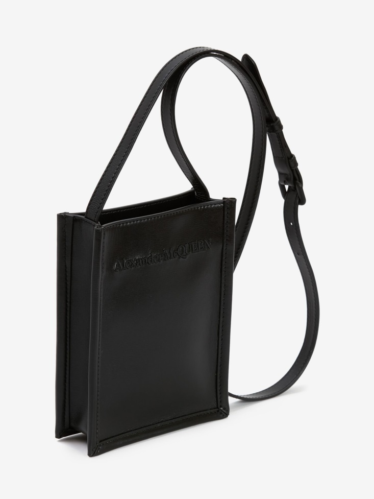 Men's Mini Crossbody Bag Black Fashion Alexander McQueen