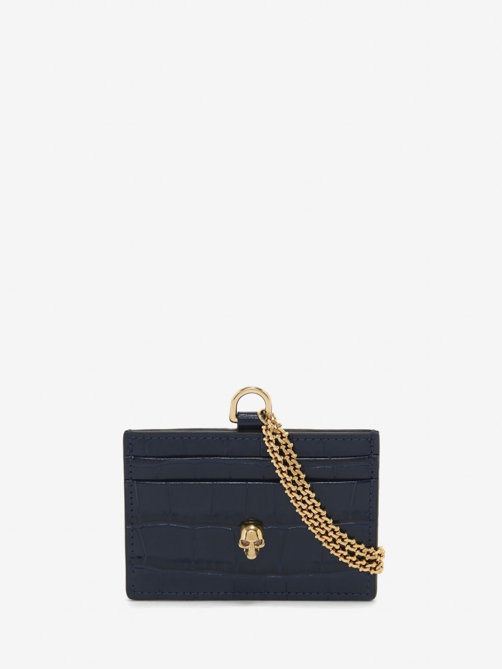 Women's Card Holder With Chain Fashion Alexander McQueen Black
