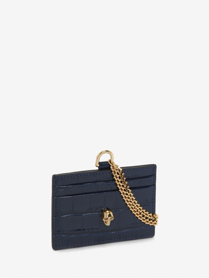 Women's Card Holder With Chain Fashion Alexander McQueen Black