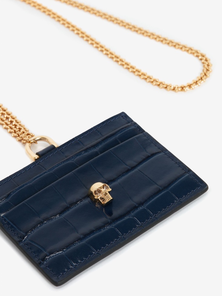 Women's Card Holder With Chain Fashion Alexander McQueen Black