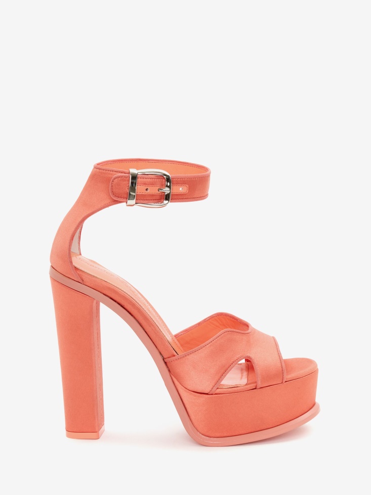 Fashion Alexander McQueen Apricot Women's Platform Butterfly Sandal