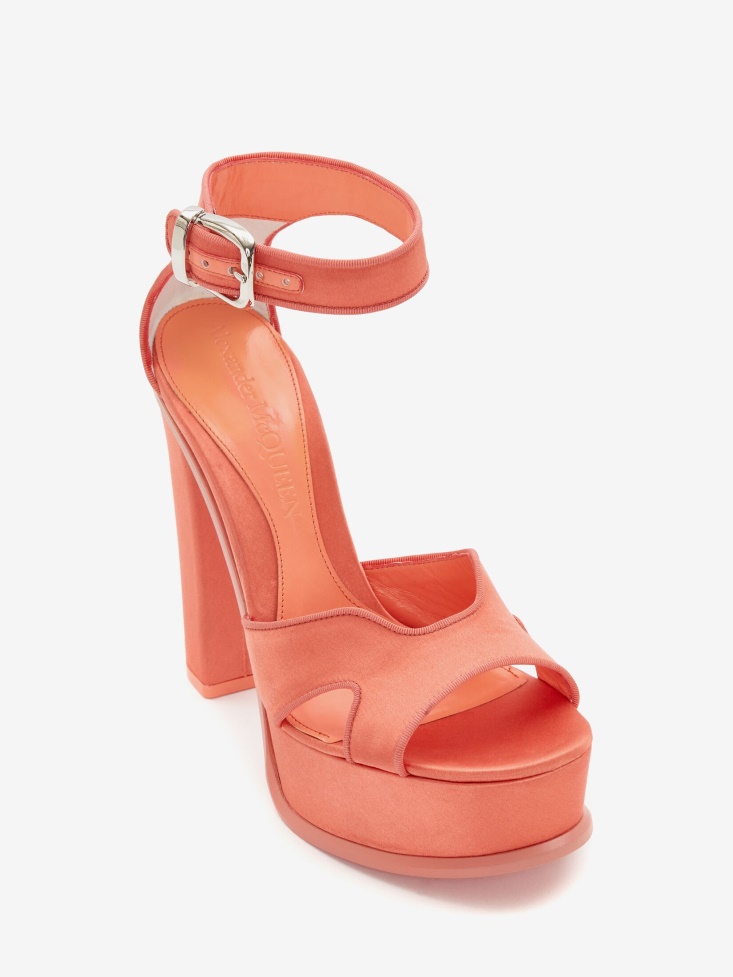 Fashion Alexander McQueen Apricot Women's Platform Butterfly Sandal