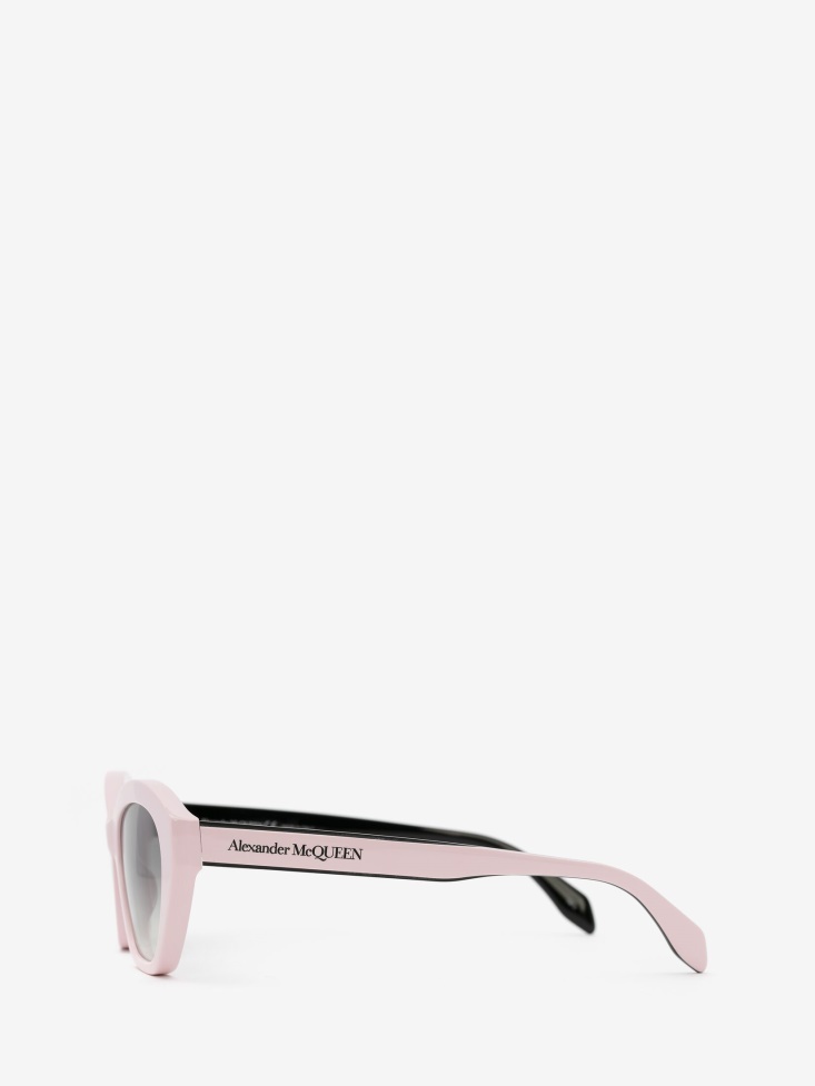 Pink Fashion Alexander McQueen Women's Selvedge Cat-Eye Sunglasses