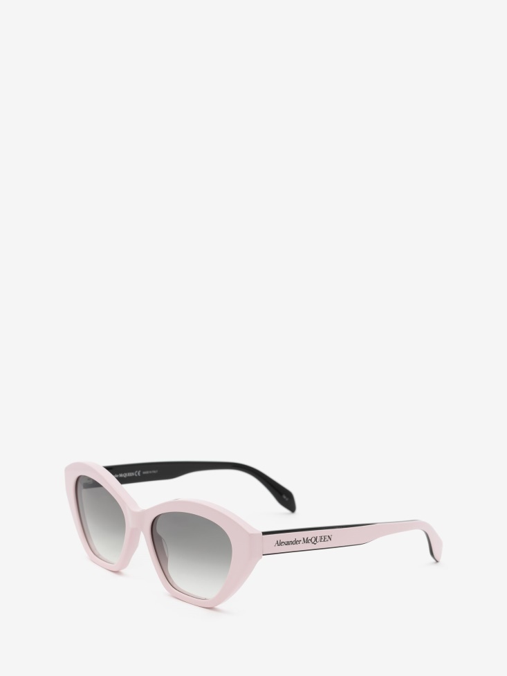 Pink Fashion Alexander McQueen Women's Selvedge Cat-Eye Sunglasses
