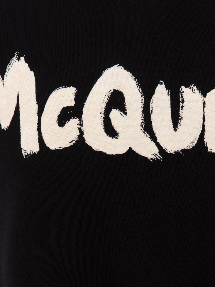 Fashion Alexander McQueen Black Men's in Graffiti T-Shirt