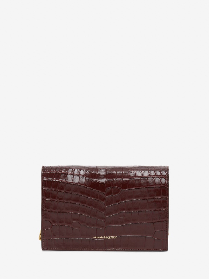 Red Fashion Alexander McQueen Women's Small Skull Bag