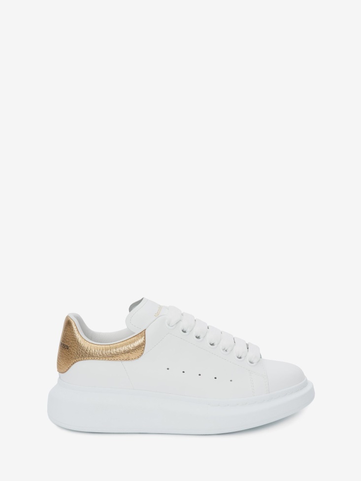 Men's Oversized Sneaker Fashion Alexander McQueen White/Gold