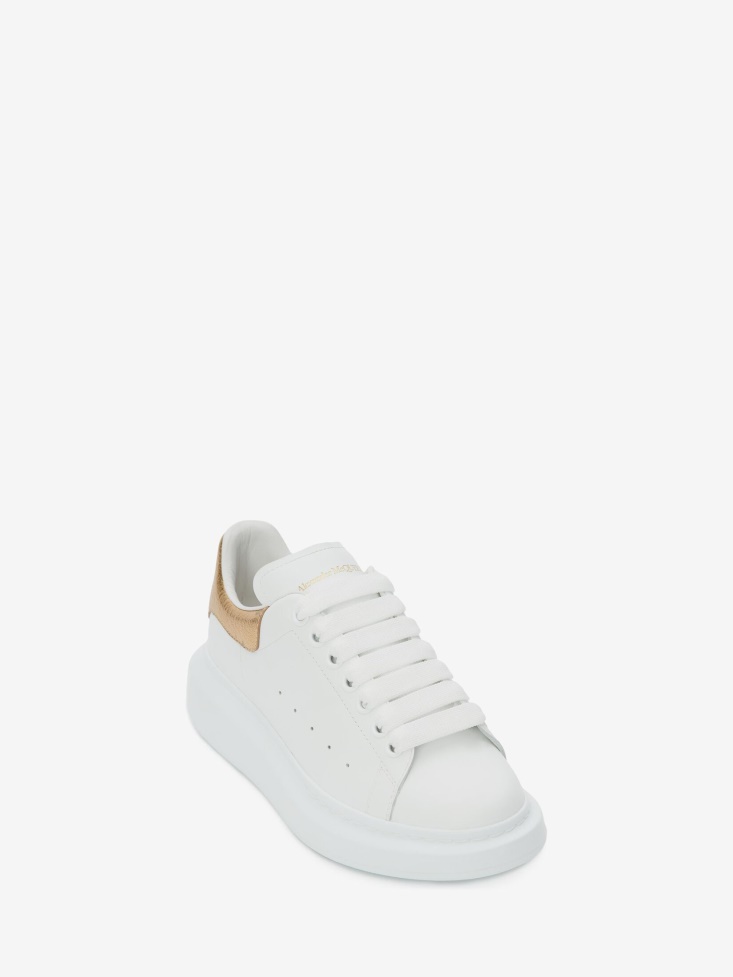 Men's Oversized Sneaker Fashion Alexander McQueen White/Gold