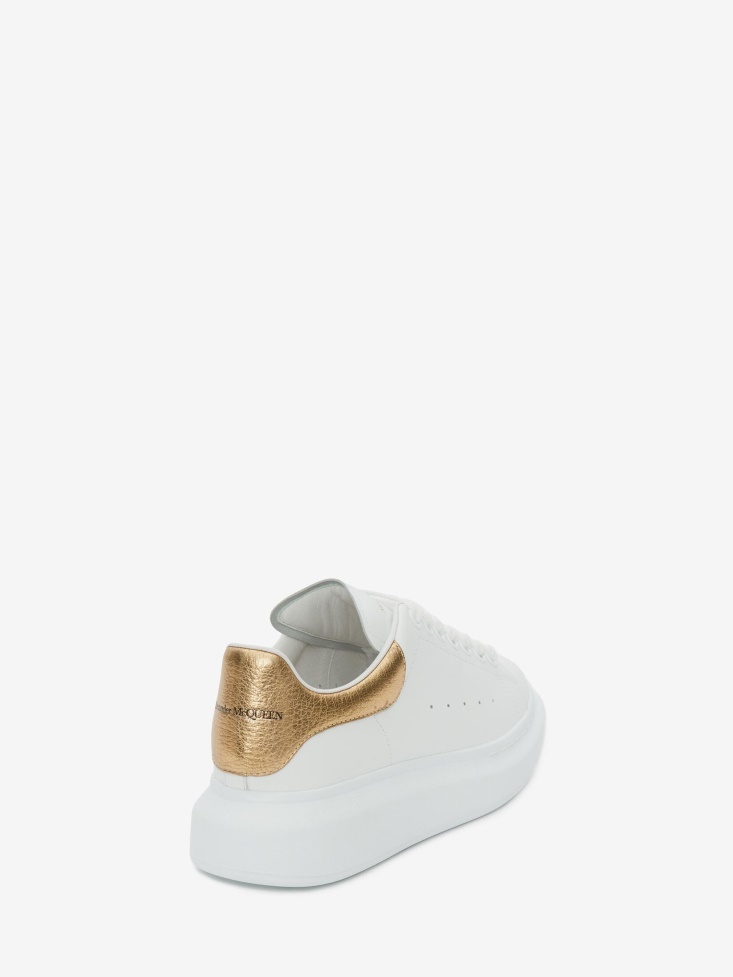 Men's Oversized Sneaker Fashion Alexander McQueen White/Gold