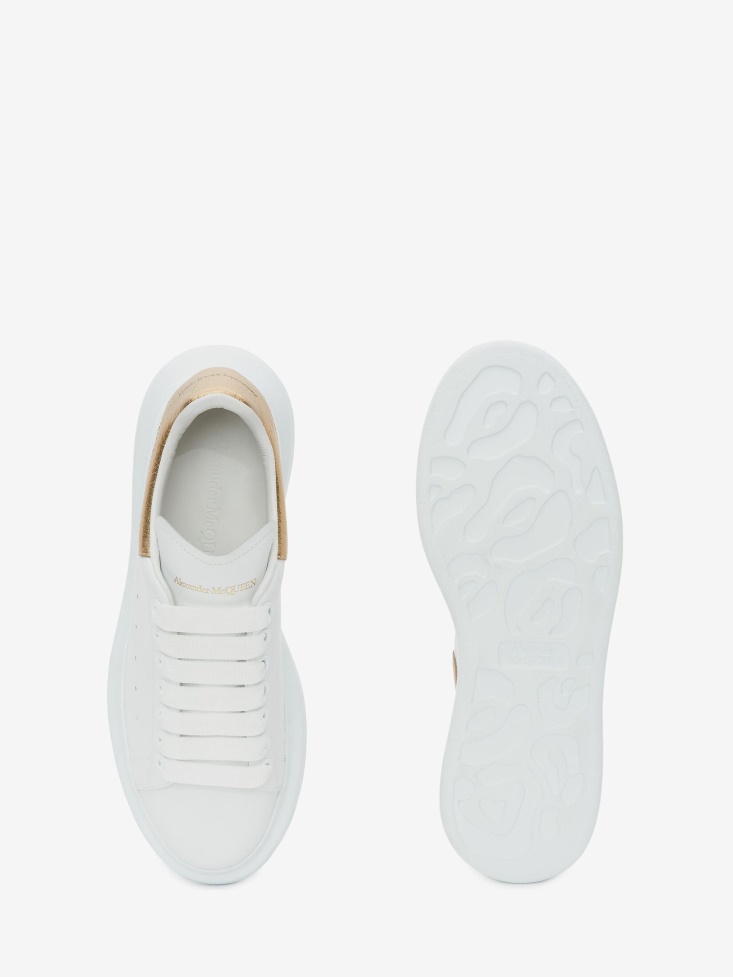 Men's Oversized Sneaker Fashion Alexander McQueen White/Gold